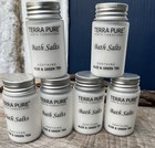 Lot Of 20 Terra Pure Aloe   Green Tea Bath Salts Travel Size 1 2 Oz Each 