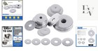 Durable 100pcs M6 X 24 7mm Large Fender Washers - Rust-resistant Stainless Steel