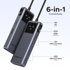 Ugreen Uno 6-in-1 Usb-c Hub 10gbps Data 4k 60hz Hdmi Grey