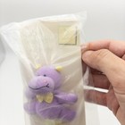 Russ Noah   s Menagerie Pacifier Holder Purple Hippo Plush Baby Clip Vintage Nip