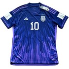 2022 Argentina Away Jersey  10 Messi Xl Adidas Soccer World Cup Winner Kit