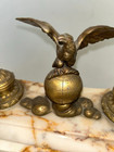 Antique Inkwell Desk Set
