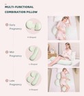 Pregnancy Pillow Pregnant Women Soft Pregnancy Body Pillow Support Back Belly