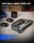 Orion Motor Tech Heavy Duty Ball Joint Press   U 10-piece  Dark Gray C-frame 