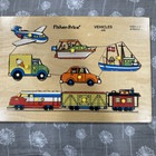 3 Vintage Lot Wooden Puzzles Fisher-price 508  509  514 Simplex Toys 70 s