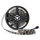 5m 5050 Rgb Led Strip Light Waterproof Black Pcb With Remote Adapter Full Kit