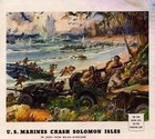 Willys Wwii Life Magazine Ad Print U s  Marines Crash Solomon Isles 1943 Jeep