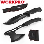 Workpro Hunting Knife   Hatchet Axe Combo Set W  Full Tang Blade Tactical Knife