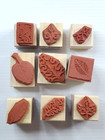Mixed Lot 9 Rubber Wood Stamp Blocks Leaves Theme Scrapbooking  cardmaking  19