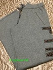 Victoria s Secret Pink Lounge Campus Boyfriend Pant Grey Leopard Pink Logo S 