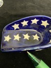 3 Pc boleslawec Polish Pottery Bell Bulb   Scoop Ornament Christmas Tree Holiday