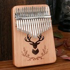 4 Sets 17 Key Kalimba Replacement Kit With Metal Keys  Bridge  Saddle   