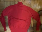 Vintage 60s Red Damon Italy Wool Mod  Color Block  Polo Sweater M Rare