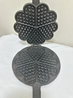 Vintage Cast Iron Hearts Waffle Iron