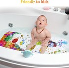 Baby Bath Mat For Tub For Kids 40 X 16 Inch Non Slip Cartoon Bath Tub Shower