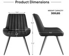 Modern Dining Chairs Set Of 2  Comfy Dining Room Chairs With Thick Cushions