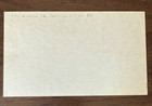 Cal Ripken Sr Autograph Signed 3 X 5 Index Card - Orioles