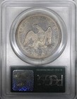 1843 Seated Dollar Pcgs Au50 Ogh Old Green Holder Great Detail