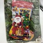 Dimensions Feltworks Jumbo 28    Christmas Stocking Incomplete Felt Kit 8104