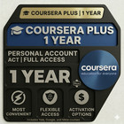 12-month Coursera Plus Learning Pass Activation - Direct Access   Scratch Card