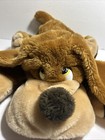 Vtg Russ Berrie Dog Samuel Spaniel 16  Brown Tan Plush Puppy Long Ears Lying 641