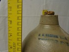Stoneware Jug  1 Gal  F B Norton   Sons Worcester Mass W  Blue Highlite Letters