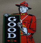 Goodrich Safety Tires Porcelain Enamel Sign  33  X 15 Inches 1 Sided