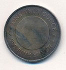 The Silver Bull 1 Troy Ounce 999 Silver Round Toned