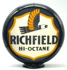 Richfield Hi-octane 13 5  Gas Pump Globe - Ships Fully Assembled  Made In Usa  
