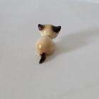 Vintage Hagen Renaker Miniature Siamese Cat Kitten Drinking Dollhouse 1  L