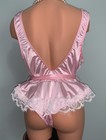 New Glossy Teddy Bodysuit  1x Soft Frilly Lacy Coquette Lolita Cheeky Lingerie
