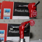 100 Red Retail Stop Locks   2 Matching Keys   Smallest Key For Keychain Carry