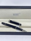 Montblanc Mesterstuck Roller Black Body   Silver Clips Ballpoint Pen I Black Ink