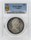 1967 Canada S 1 Toned Pcgs Pr64