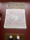 Antique 1907 Australia Autograph signature Redwork Embroidered Tablecloth