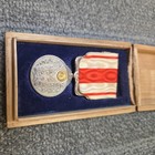 Japanese Taisho Enthronement Medal   Nnj282 With Original Box And Lid 