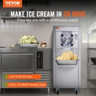 Vevor Commercial Hard Serve Ice Cream Machine Maker 18 L h Yield Single Flavor
