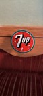 Vintage 7-up Float Cardstock Sign In Original 7-up Wooden Frame    