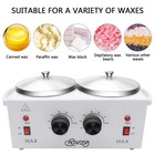 Professional Waxing Kit Wax Warmer Double Pot Wax Heater Machine For Hair Rem   