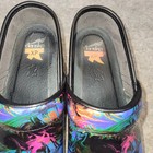 Dansko Pro Xp Nurse  Clogs Professional Shoes Womens Eu 38 Color Pop Watercolor