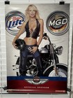 2003 Harley Davidson 100 Year Miller Literally Sexy Girl Beer Poster 26    X 18   