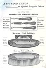 Antique Wm  Barthman Sterling Silver Jewelry   Accessories Catalog Page - 1890s