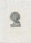 Vtg Art Ex-libris Bookplate King Y1304