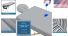 Essential Waterproof Massage Table Sheets Set - Fitted   Face Cradle Covers
