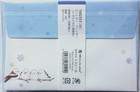 Nb Winter Bird Long-tailed Tit Mini Die Cut Letter Envelope Set  Made In Japan