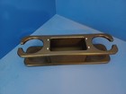 Double Drink Cup Holder With Storage Box  starboard  No Suction Cups Black