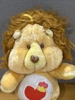 Vintage 1984 Kenner Brave Heart Lion Care Bears Cousins Plush Stuffed Animal