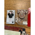 Disney Mickey Mouse Stationery Set Pens Stickers Sticky Notes Keychain Key Cover