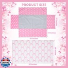 Hahafelt 3 Pcs Baby Girls Crib Bedding Set Coquette Pink Bow Baby Bedding Set