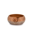 Edhas Yarn Storage Acacia Wood Hand Made By Indian Artisans Yarn Bowl For 